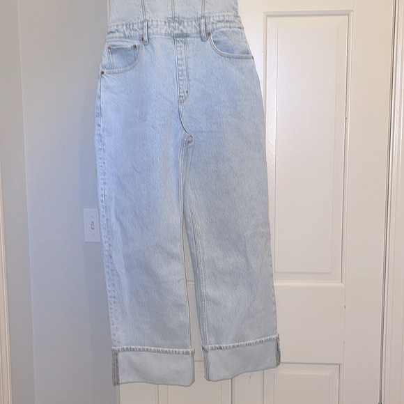 Abercrombie & Fitch • Strapless Denim Jumpsuit (L) *NWT* - Picture 9 of 11